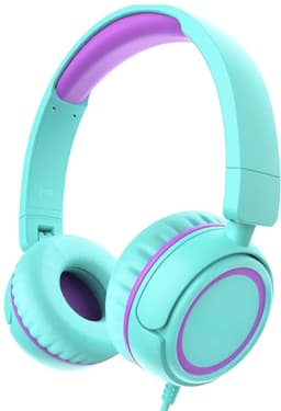 StayPowered Koptelefoon - Veilig & Comfortabel voor Kinderen - 85dB Geluidslimiet - Zacht Memory-Schuim - Ergonomisch Ontwerp - Opvouwbaar & Duurzaam - Verstrengelvrij Kabel - Universele Compatibiliteit - Lichtblauw - Levering Sneller dan Aangegeven! — thumbnail 1