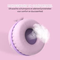StayPowered Koptelefoon - Veilig & Comfortabel voor Kinderen - 85dB Geluidslimiet - Zacht Memory-Schuim - Ergonomisch Ontwerp - Opvouwbaar & Duurzaam - Verstrengelvrij Kabel - Universele Compatibiliteit - Roze - Levering Sneller dan Aangegeven! — thumbnail 2