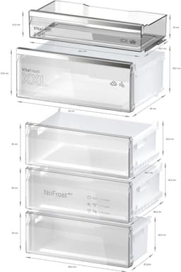 BOSCH  KGN49AIBT -  Koel-vriescombinatie - breedte 70 cm - hoogte 203 cm - inhoud 440 l - NoFrost — thumbnail 4