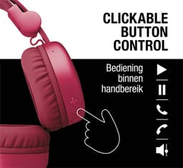 FRESH 'N REBEL Code Core On-ear Draadloze hoofdtelefoon Berry Red — thumbnail 4