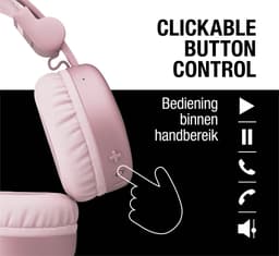 FRESH 'N REBEL Code Core On-ear Draadloze hoofdtelefoon Pastel Pink — thumbnail 4