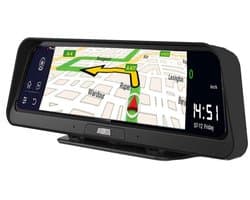 Dashcam voor Auto - 10” Android 8.1 Dashcam - IPS Touchscreen - ADAS Rijhulp - GPS Navigatie - WiFi - Dual Camera 1080P - Parkeermodus - G-Sensor - 4G 15m Camera aan de Achterkant - Zwart