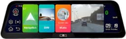 Dashcam voor Auto - 10" 4G ADAS Dashcam - GPS Navigatie & Dual Lens Achteruitrijcamera - 6m Achtercamera - Geen Geheugenkaart - Zwart — thumbnail 1