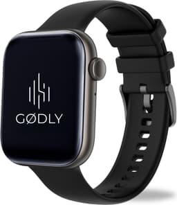 GØDLY Premium Smartwatch - Sporthorloge - Horloge Dames & Heren - Bluetooth - GPS - zwart — thumbnail 1