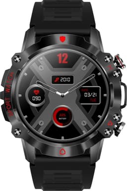 Watch Go - Smartwatch Dames - Geschikt voor Android en iOS - HD Touchscreen - Stappenteller - Horloge - 45 mm - Donkergrijs — thumbnail 5