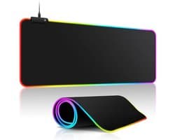Gaming Muismat XXL - RGB LED Verlichting - Anti-Slip