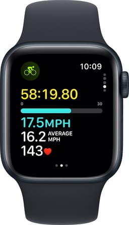 Apple Watch SE 2023 - 40mm - Midnight Aluminium Case with Midnight Sport Band - S/M — thumbnail 5