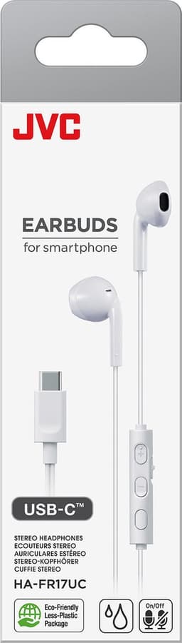 JVC HA-FR17UC - In-Ear USB-C Stereo Headset + Remote - Wit — thumbnail 5