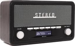Denver DAB Radio - Retro Radio - Bluetooth - DAB+/ FM - Dimbaar - Batterijen & Netstroom - DAB18DG — thumbnail 1