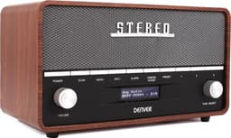 Denver DAB Radio XL - Retro Radio - Bluetooth - DAB+/ FM - Batterijen & Netstroom - DAB36 — thumbnail 1