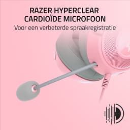 Razer Kraken Kitty V2 - Gaming Headset - 7.1 Surround - RGB - Roze — thumbnail 5