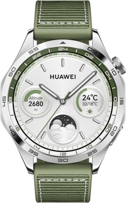 HUAWEI WATCH GT 4 - 46MM - Groen Composiet Horlogeband - Verbeterd 24/7 gezondheidsbeheer - Tot 2 weken batterijduur - Compatibel met iOS & Android — thumbnail 1