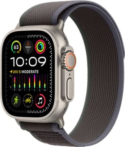Apple Watch Ultra 2 GPS Cellular - 49mm - Titanium Case with Blue Black Trail Loop - M/L — thumbnail 2