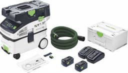 Festool CTLC MIDI I-Basic accu-mobiele afzuigkap 36 V ( 2x 18 V ) stofklasse L + 2x accu 5.0 Ah + lader + systainer — thumbnail 4