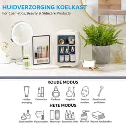 Mini Koelkast - Cooler & Warmer - 4 liter - AC+USB - Draagbare Koelkast voor Slaapkamer, Auto - Grijs — thumbnail 3