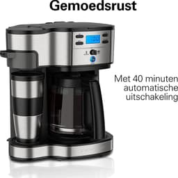 Koffiezetapparaat met Thermoskan - Filterkoffie - 1000W - Warmhoudfunctie - 12 kopjes - 1.8L — thumbnail 5