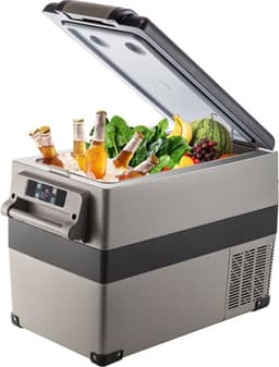 Auto Koelkast Compressor, 45 L Auto Koelkast Mini, 27,1 x 13,6 x 18,2 inch Mini Koelkast, met Batterij Beschermingssysteem, in zowel Binnen als Buiten Gelegenheden, Boot, Vrachtwagen, Auto enz — thumbnail 1
