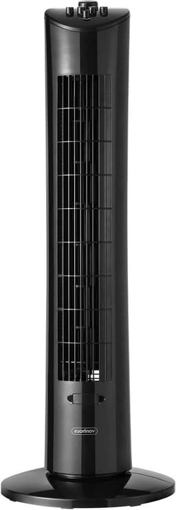 Torenventilator - Staande ventilator - Ruimte verkoelen - 60° Oscillerend - 80 cm hoog - Zwart — thumbnail 1