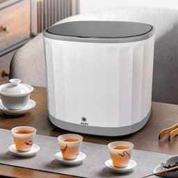Mini Afwasmachine - Theekop Wasmachine - Snelle Reiniging - 360 Graden Spoelen - 4L Capaciteit - Wit — thumbnail 4