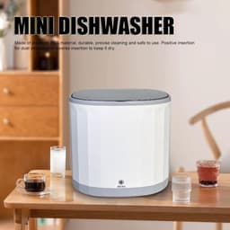 Mini Afwasmachine - Theekop Wasmachine - Snelle Reiniging - 360 Graden Spoelen - 4L Capaciteit - Wit — thumbnail 5
