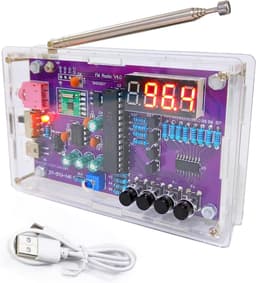 FM-radiokit - Elektronische FM-radiokit - doe-het-zelf radio-set - radio - om zelf te solderen - solderen praktijkkit - Complete Doe-Het-Zelf Bouwpakket voor FM-Radio Enthousiastelingen(met behuizing) — thumbnail 1