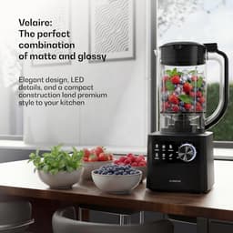 Keukenmachine met Mixer - Multifunctionele Keukenapparaat - Allround Keukenwerk - Krachtige 1200W Motor - 2L Kom - Zwart — thumbnail 2