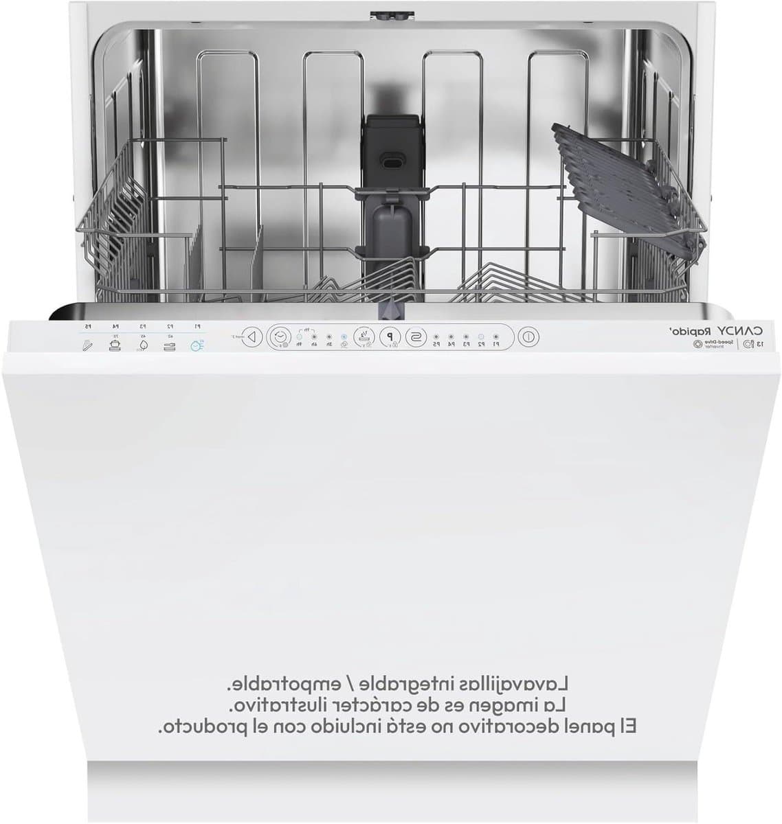 Inbouw vaatwasser - Vaatwasmachine Vaatwasser - Snel servies reinigen - Speed Drive Inverter motor - 60 cm breed - Wit — afbeelding 1