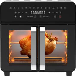 Dubbele Kamer Airfryer - 23L Heteluchtfriteuse met Franse Deuren - 15 Programma's - 2200 W - 12 Accessoires - Verwijderbare Tussenwand voor Kookruimte - 50-200°C — thumbnail 1