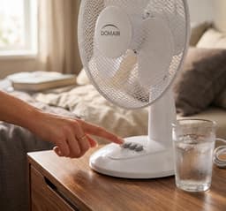 Tafelventilator - Persoonlijke Koeler - Kamertemperatuur Regelen - Verstelbare Kanteling - 40 cm - Wit — thumbnail 4