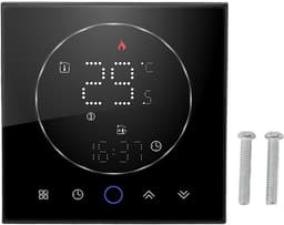 Slimme Thermostaat - Wifi Thermostaat - Energie Besparen - Programmeerbare Instellingen - 86mm Inbouwdoos - Zwart — thumbnail 5