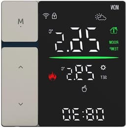 Slimme Thermostaat - Verwarming Regelunit - Energie Besparen - App & Stem Bediening - 10 x 10 x 7 cm — thumbnail 1