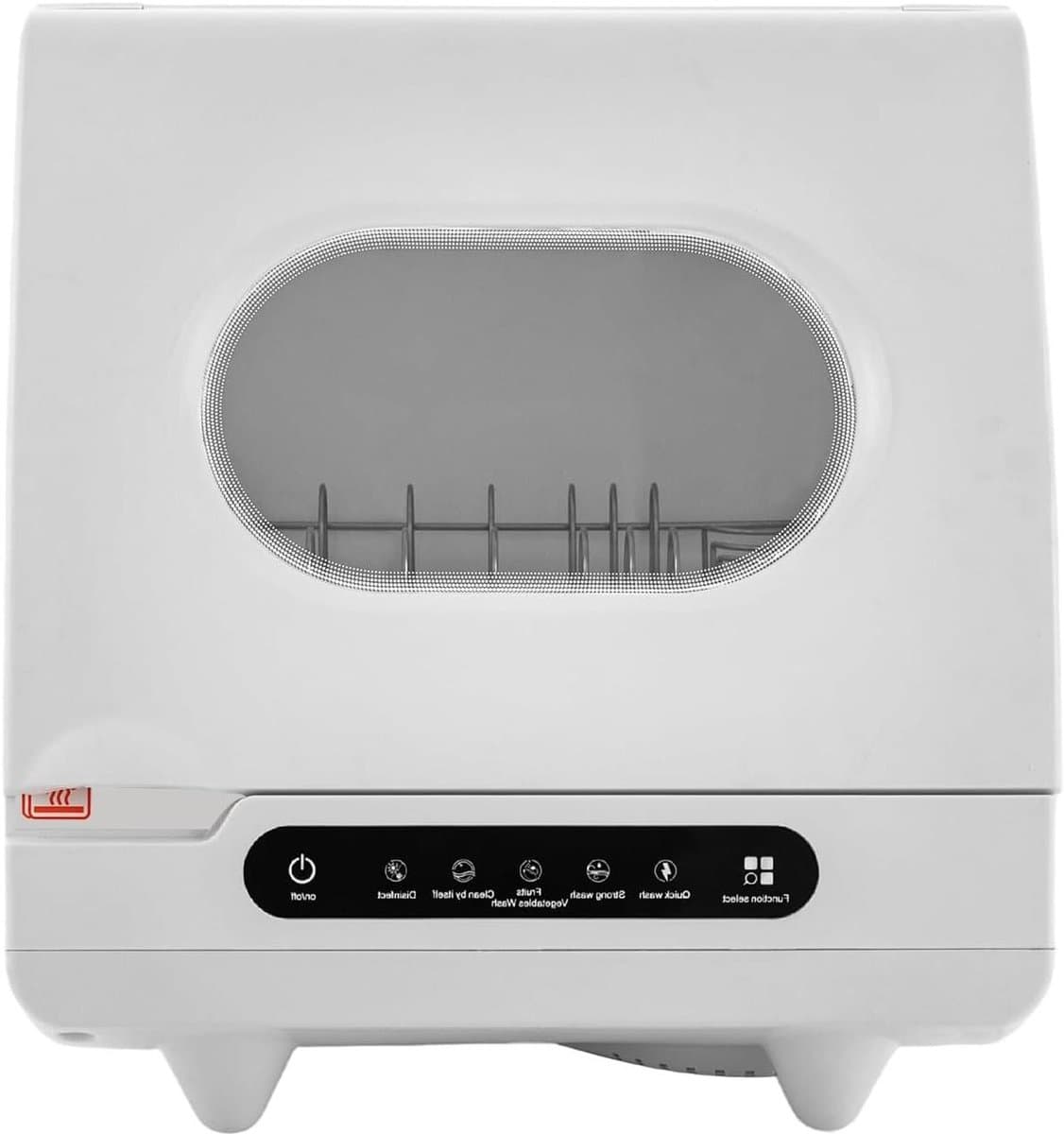 Mini Vaatwasser - Compacte Afwasser - Snel Servies Wassen - Zuiver Koperen Motor - 3-6 Besteksets - Wit — afbeelding 1