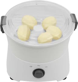 Elektrische Aardappelschilmachine - Automatische Schiller - Snel Groenten Schillen - Krachtige Koperen Motor - 1 kg Capaciteit - Wit — thumbnail 1
