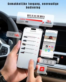 TIM® Dashcam Voor en Achter - Dashcam - Parkeermonitor - Nachtzicht - Zwart - 10cm x 4cm x 3cm — thumbnail 2