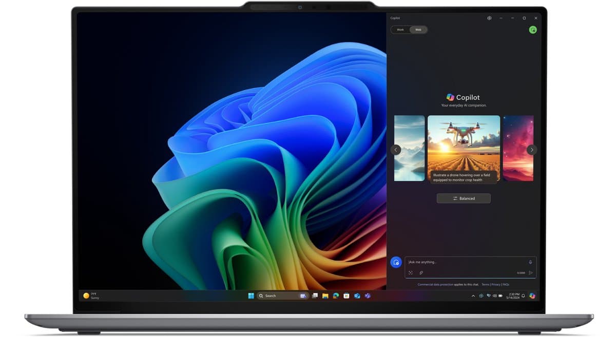 Lenovo ThinkPad X9-15 Gen 1 Aura Edition Copilot+ PC Intel Core Ultra 7 258V Laptop 38,9 cm (15.3") Touchscreen 2.8K 32 GB LPDDR5x-SDRAM 512 GB SSD Wi-Fi 7 (802.11be) Windows 11 Pro Engels Grijs — afbeelding 1