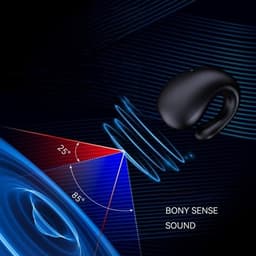 Bluetooth-oortjes, hoge geluidskwaliteit, stereogeluid, comfortabel om te dragen, intelligente ruisonderdrukking, ergonomisch ontwerp, zwart. — thumbnail 3