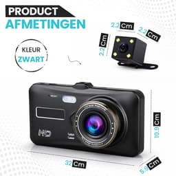RaviSoll Dashcam Auto – Dual Dashcam Voor en Achter – Full HD Opname – 170° Groothoeklens – Parkeermodus – Nachtzicht – Eenvoudige Installatie — thumbnail 5