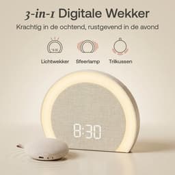 Neveda Digitale Trilwekker met Extra Hard Alarm - Trilkussen voor Diepe slapers, Slechthorenden & Doven - Slaapkamer - Kinderen & Volwassenen — thumbnail 2