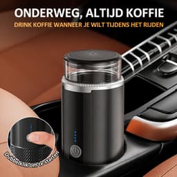 Igoods Draagbare Koffiemachine - Koffiezetapparaat voor Onderweg - 2-in-1 Reis Espresso Apparaat - Werkt op Batterijen en USB - Voor Cups en Gemalen Koffie - Cadeau voor Kampeerders en Reizigers - Reisaccessoire - Zwart — thumbnail 3