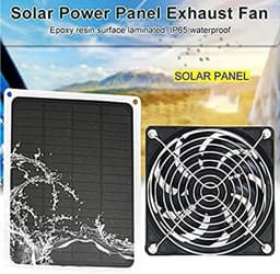 Zonnepaneel Ventilator Kit - Draagbare Solar Fan - Ventilatie en Koeling - Hoge Efficiëntie Zonne-energie - 6 Watt - Standaard — thumbnail 5