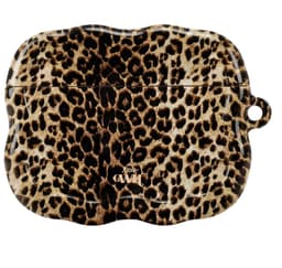 xoxo Wildhearts hoesje geschikt voor AirPods Pro - Wild Soul - Ook als telefoonhoesje verkrijgbaar - Schokbestendige wavy case - Koptelefoonhoesje - Beschermhoes met golvend design - Luipaard print — thumbnail 1