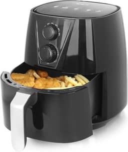 TIM® Airfryer xl - Airfryer xxl - Heteluchtfriteuse - Frituur, grill, bak en braad- Zwart - ‎26cm x 32cm x 29cm — thumbnail 2