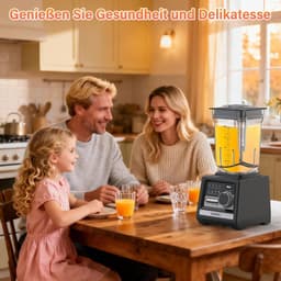Krachtige Blender - Smoothie Maker Keukenmachine - IJs Breken Drankjes - 9 Snelheidsstanden - 2 Liter Kan - Zwart — thumbnail 4