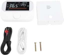 Slimme Thermostaat - Temperatuurregelaar Verwarming Besturing - Energie Besparen - Draadloze Installatie - 984ft Bereik - Wit — thumbnail 5