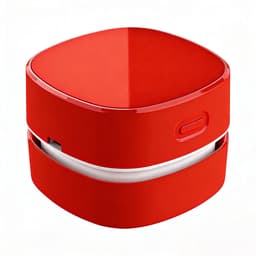 Kleine stofzuiger-kleine stofzuiger draadloos-Oplaadbare mini draadloze bureaustofzuiger - Reinigt gemakkelijk alle soorten hoeken - Verwijdert stof haar en klein vuil - rood - 7,9 x 7,9 x 6 cm — thumbnail 1
