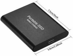 Externe SSD-harde schijf - Draagbare opslag - Bestanden Opslaan - Plug-and-play gebruik - 1 TB - Blauw — thumbnail 2