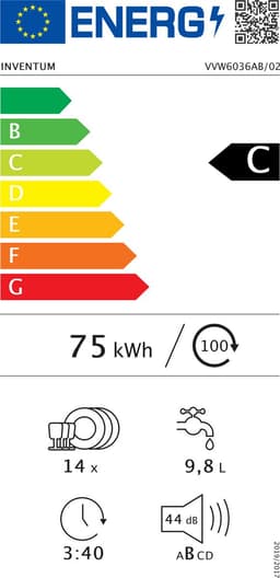 Inventum VVW6036AB Vaatwassers — thumbnail 2