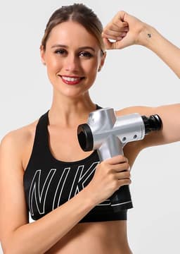 Massage Gun - Spierontspanner Elektrisch - Spierherstel - 30 Snelheden LCD - 8 uur batterij - Zwart — thumbnail 2