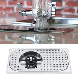 Melkbekerwasmachine - Glazenspoeler - Snel Bekers Reinigen - Vijflaags Galvaniseerproces - 33 x 18 x 7 cm - Zilver — thumbnail 1