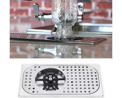 Melkbekerwasmachine - Glazenspoeler - Snel Bekers Reinigen - Vijflaags Galvaniseerproces - 33 x 18 x 7 cm - Zilver